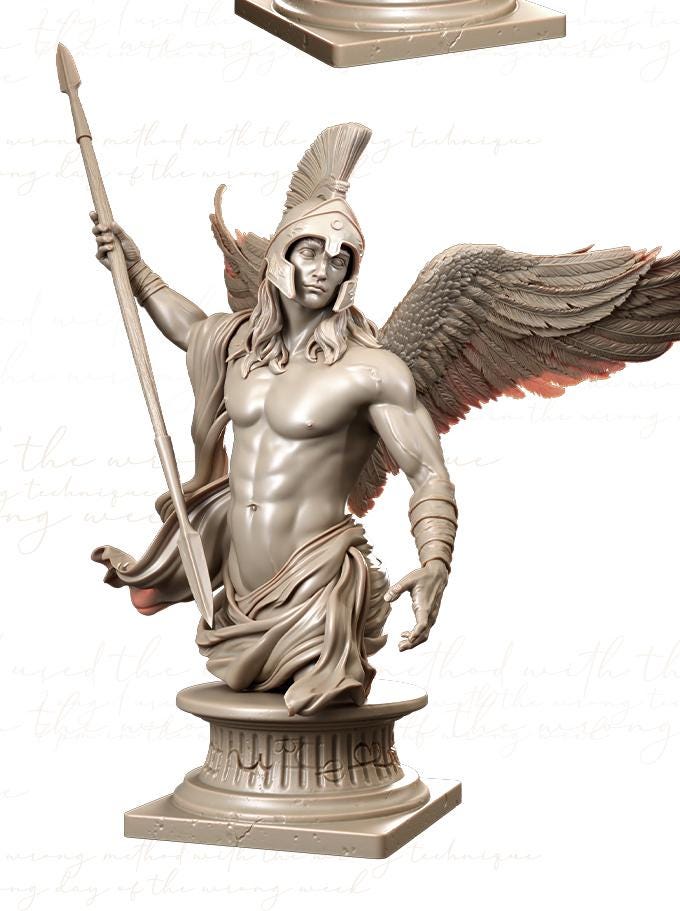 Apolo Busts | Greek Mythology Collectible 3D Printed Statue Diorama | by Authorseries Studio