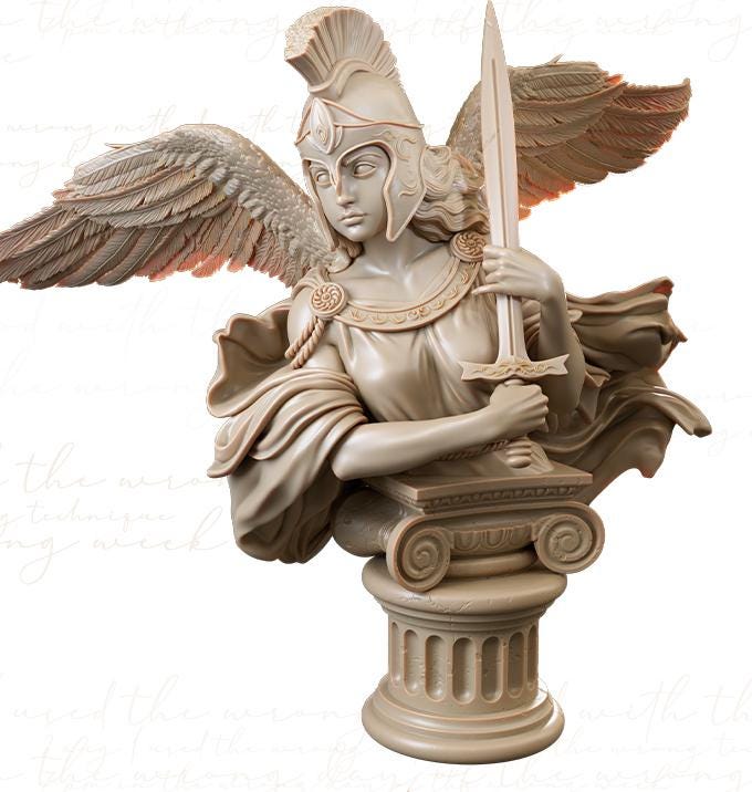 Diana Busts | Greek Mythology Collectible 3D Printed Statue Diorama | by Authorseries Studio