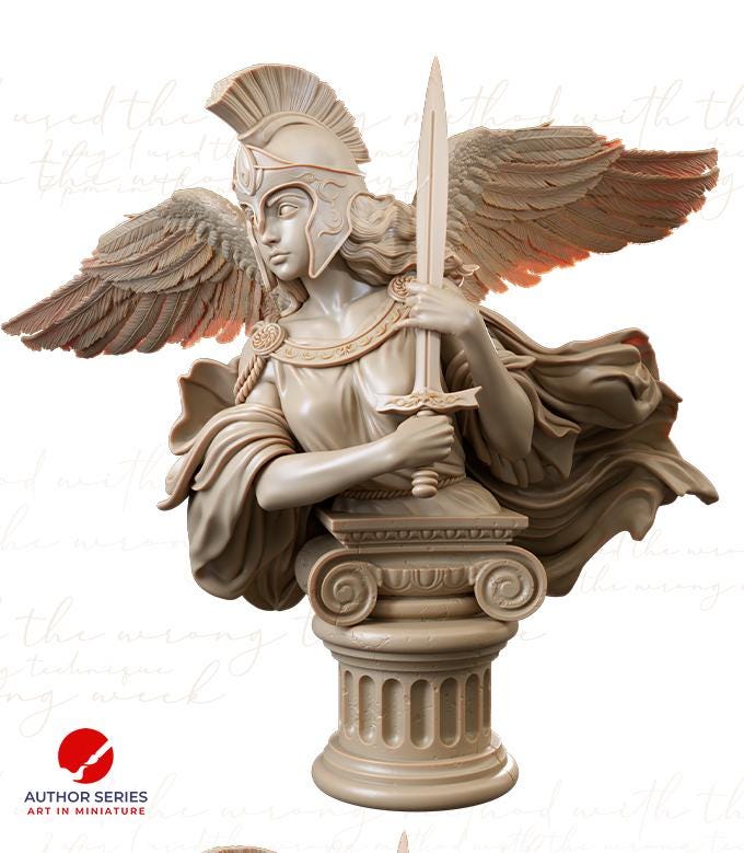 Diana Busts | Greek Mythology Collectible 3D Printed Statue Diorama | by Authorseries Studio