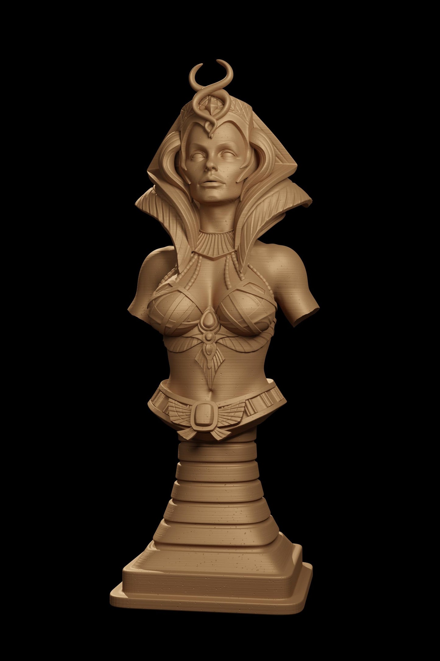 Nefareen, the Sphinx Warrior | DnD Female Sphinx Fighter Egyptian Collectible Tabletop Miniature | 32mm / 75mm | by Jugglers Miniatures