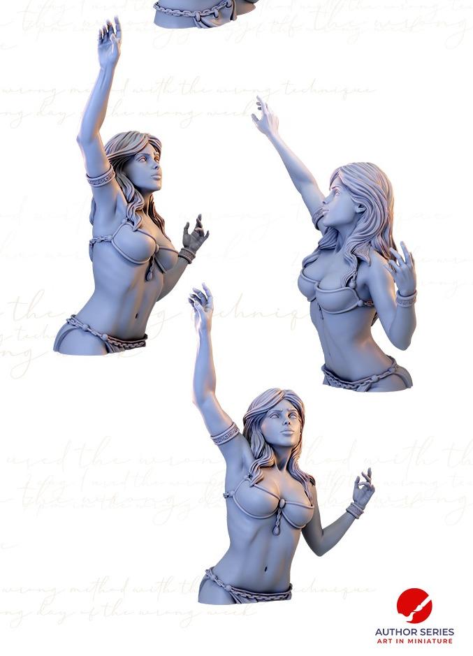 The Dancers Busts | Fantasy Collectible Resin Statue Scale Model | by Authorseries Studio