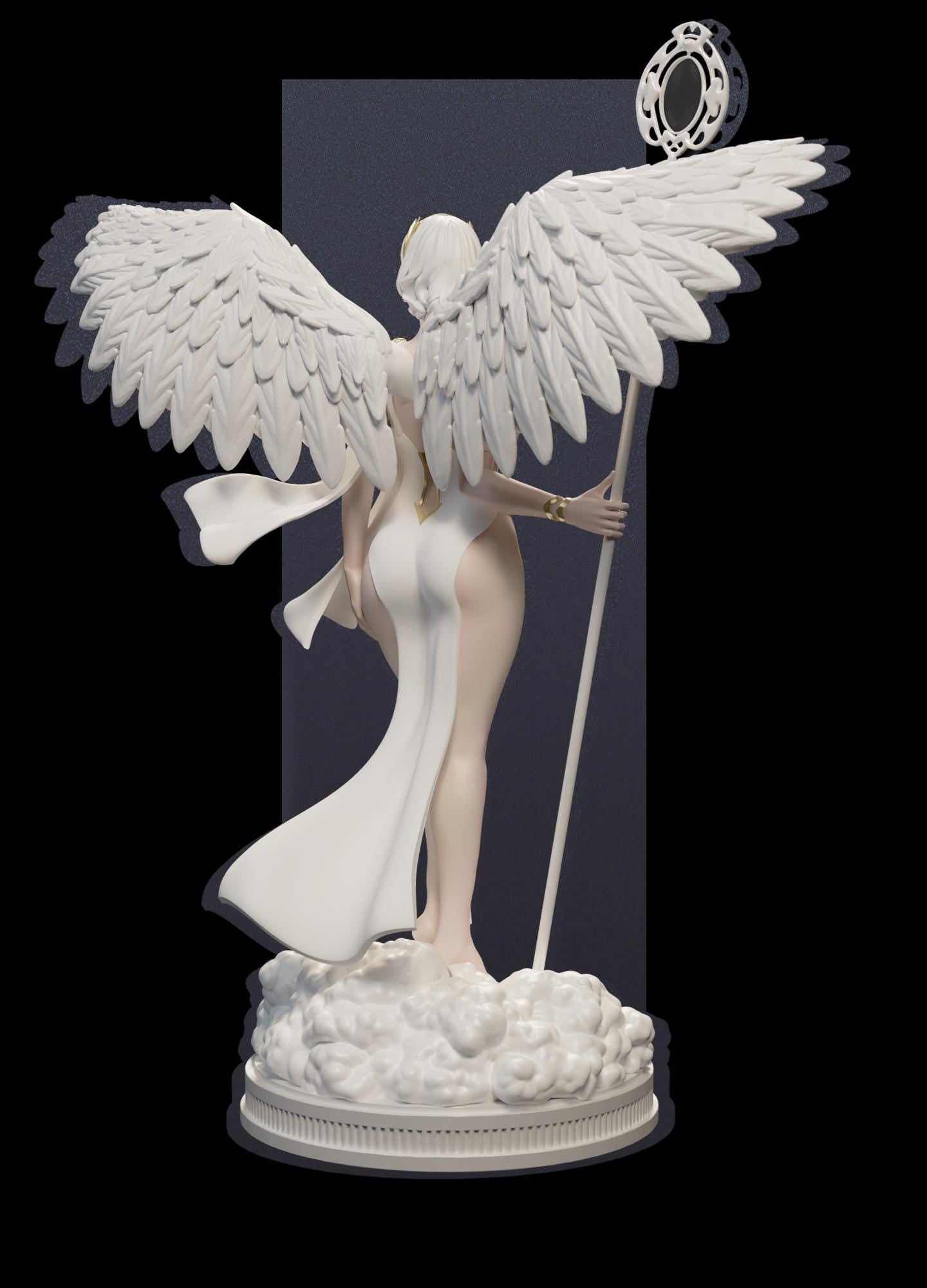 Velmora | Female Angel Holy Divine Collectible Resin Pinup Miniature | by Post Prints
