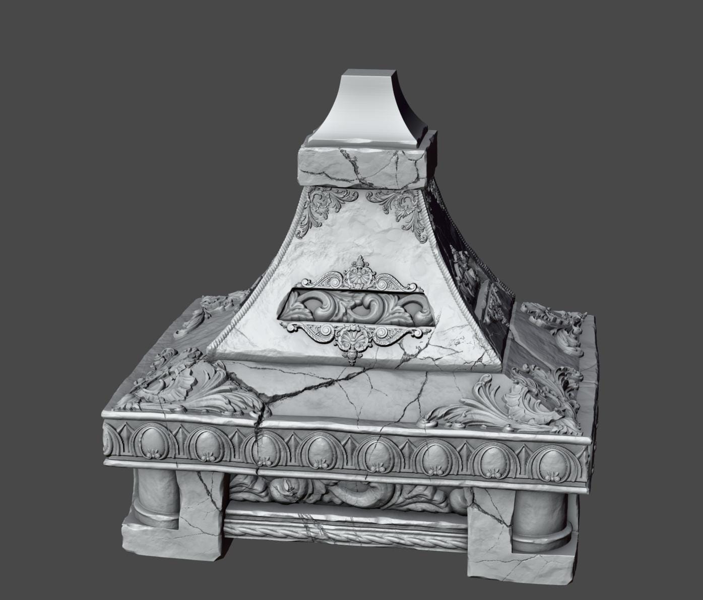 Thanatas Bust | Collectible Resin Miniature Statue | by Solgood Forge