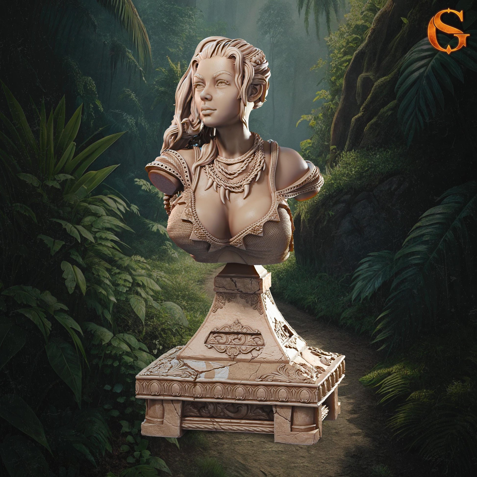 Igga the Tamer Bust | Collectible Resin Miniature Statue | by Solgood Forge