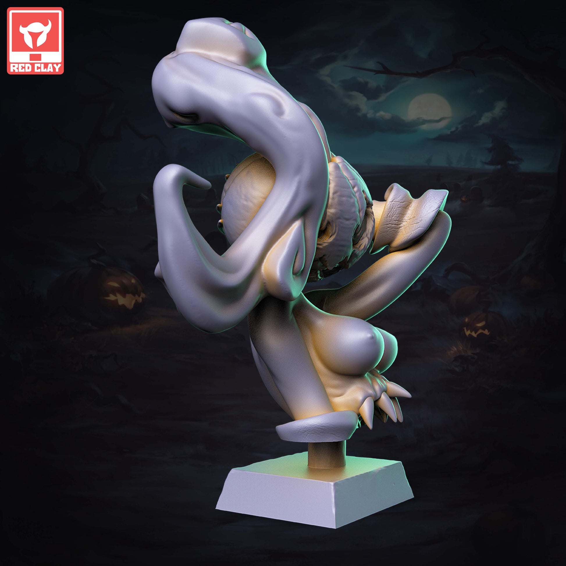 Pumpkill Girls Busts | Collectible Resin Pinup Miniatures Display Statues | by Red Clay Collectibles