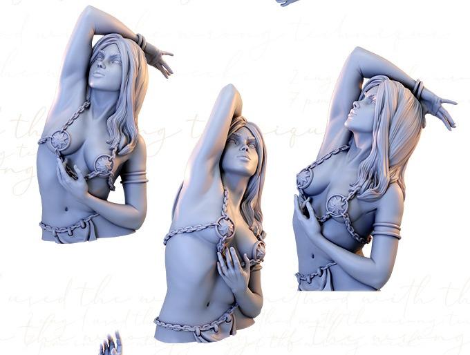 The Dancers Busts | Fantasy Collectible Resin Statue Scale Model | by Authorseries Studio