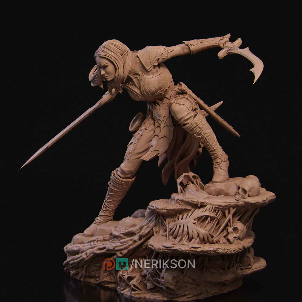 Lierin the Dark Elf Fighter | by Nerikson