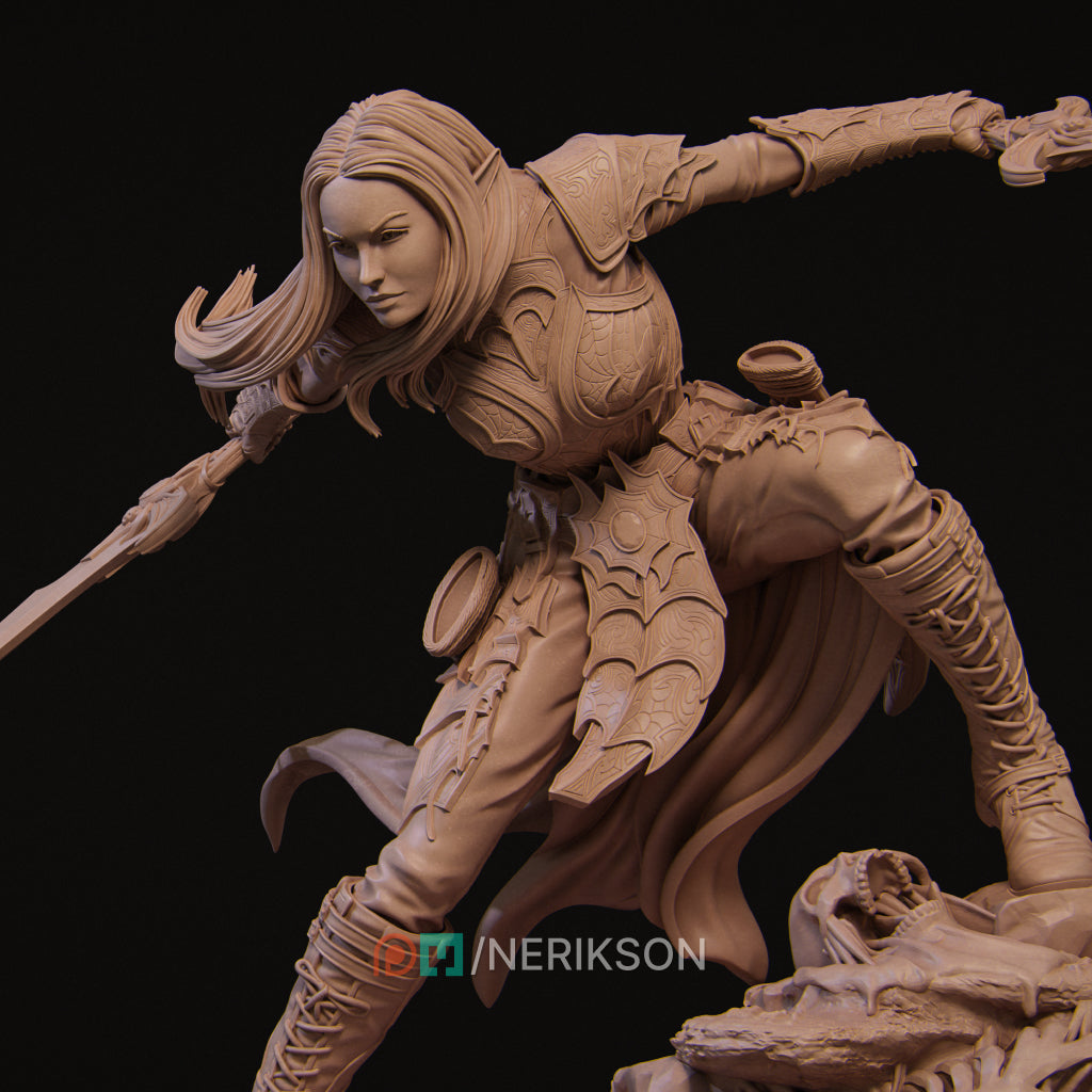 Lierin the Dark Elf Fighter | by Nerikson