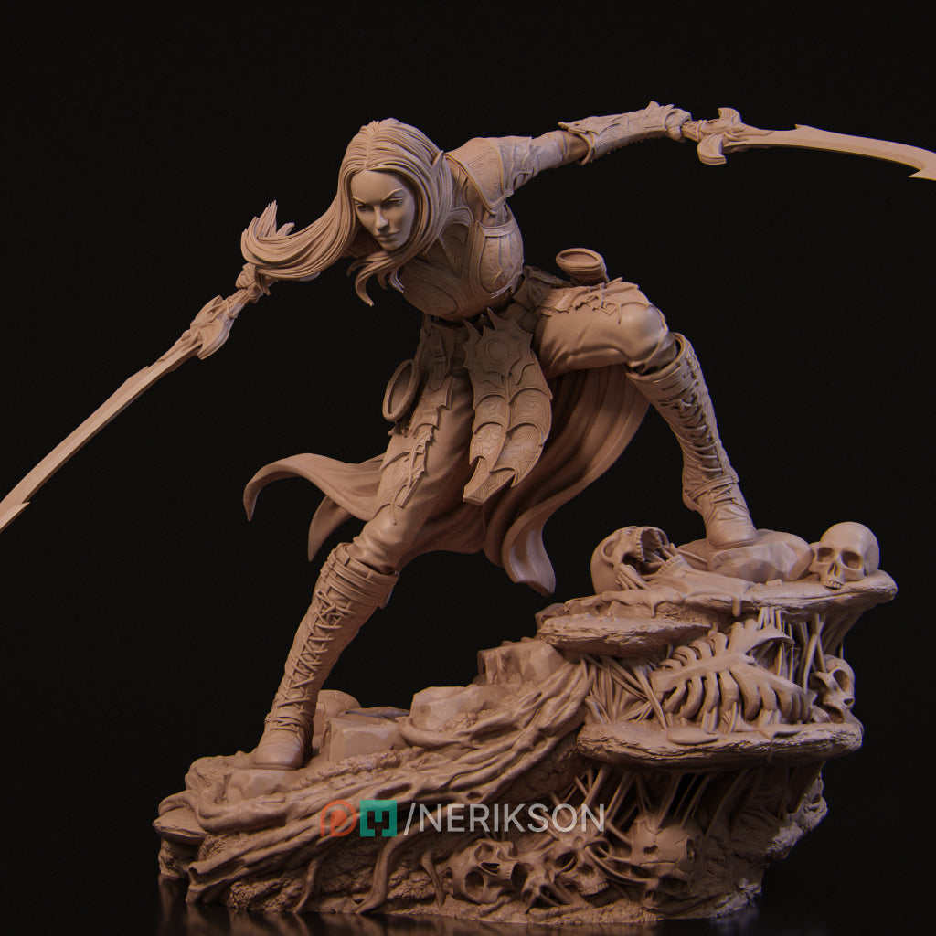 Lierin the Dark Elf Fighter | by Nerikson
