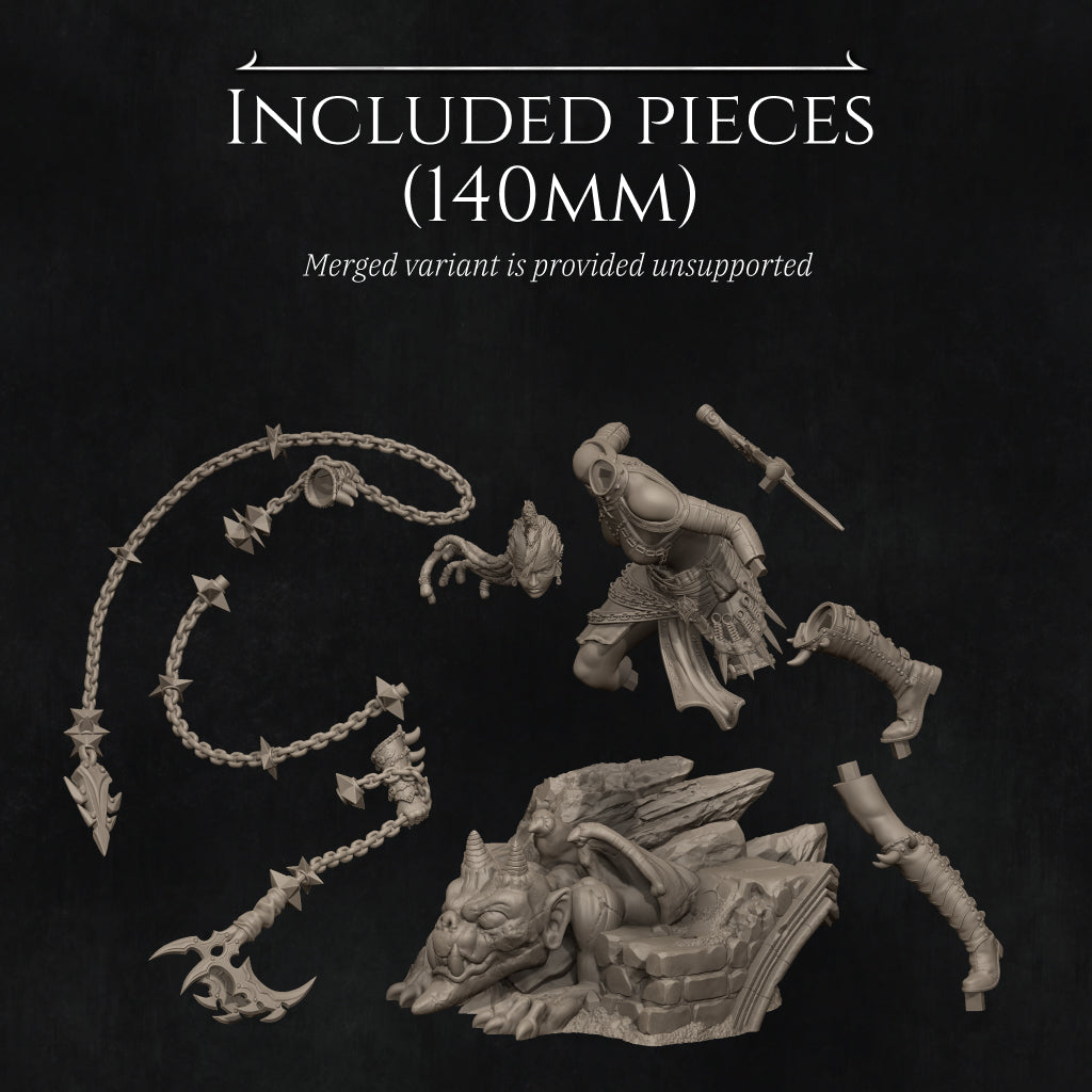 Zestari the ShadowElf Chain Warrior | by Nerikson