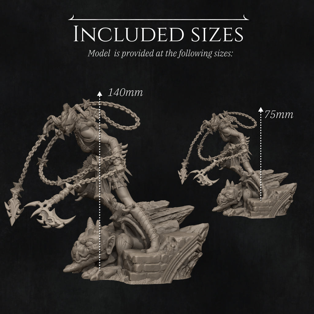 Zestari the ShadowElf Chain Warrior | by Nerikson