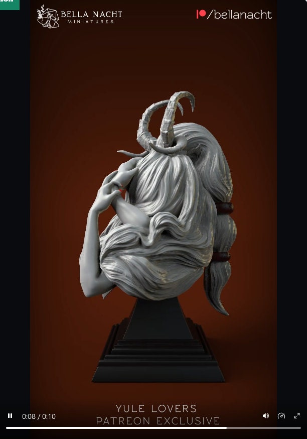 Yule Lovers Bust | by Bella Nacht Miniatures