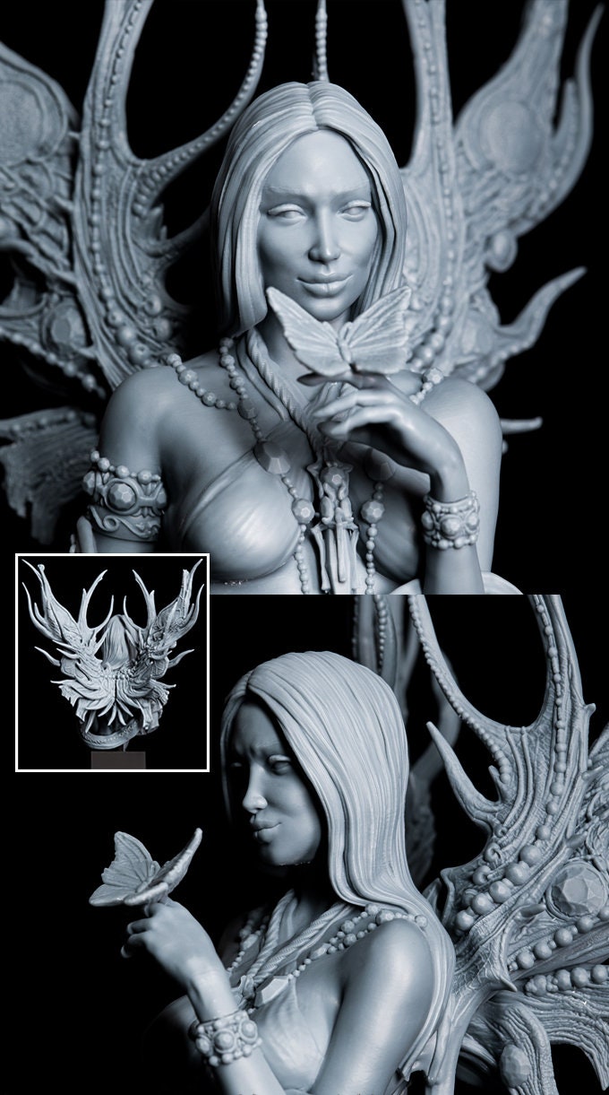 Athalia, the Winged Sorceress Bust | by Printomancer