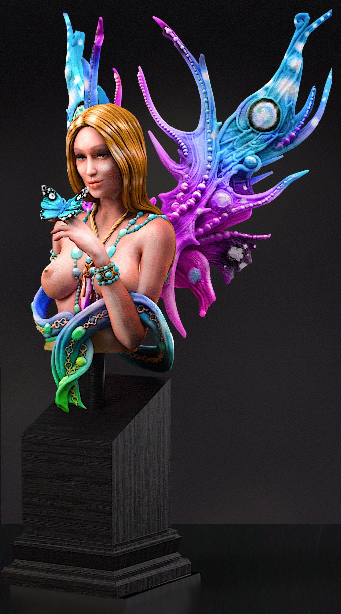 Athalia, the Winged Sorceress Bust | by Printomancer