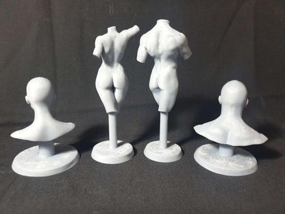 Male and Female Mannequins and Busts |by Bella Nacht Miniatures