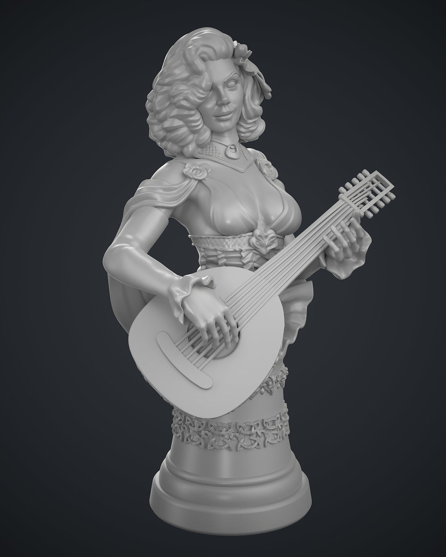 Grogella Bard Bust | by Hold My Miniature