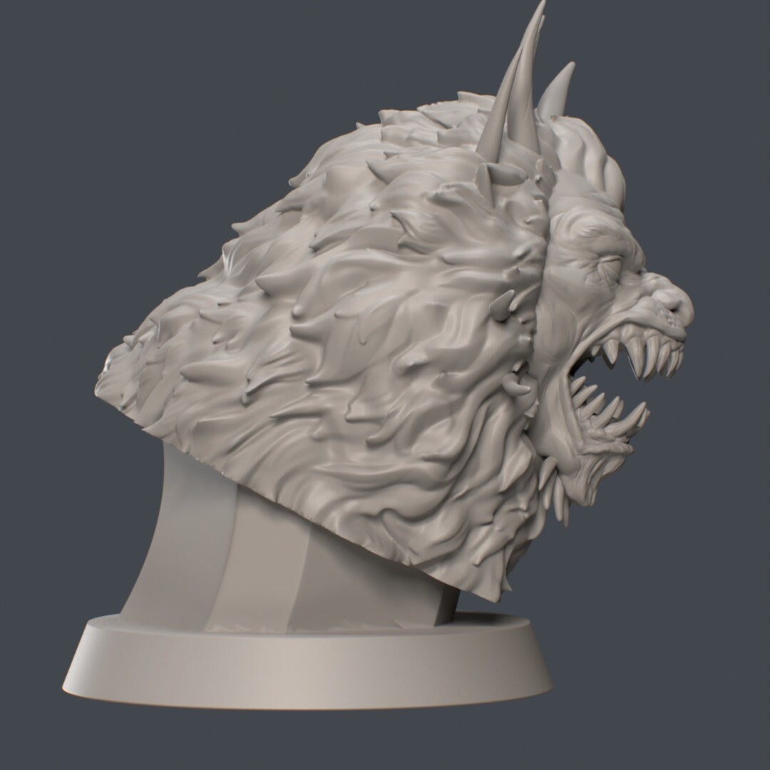 Manticore Bust | by Hold My Miniature