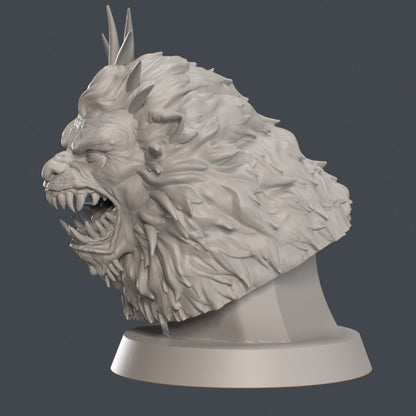Manticore Bust | by Hold My Miniature