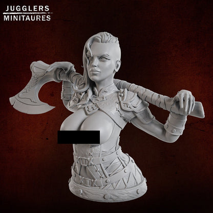 Runa Wildfire Bust | by Jugglers Miniatures