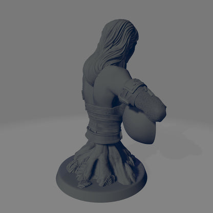 Wood Elf Bard Bust | by Hold My Miniatures