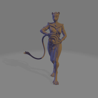 Nahila the Catfolk Priestess | by Gilded Lion Miniatures