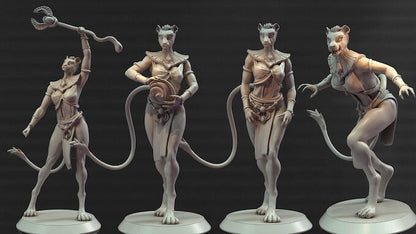 Nahila the Catfolk Priestess | by Gilded Lion Miniatures