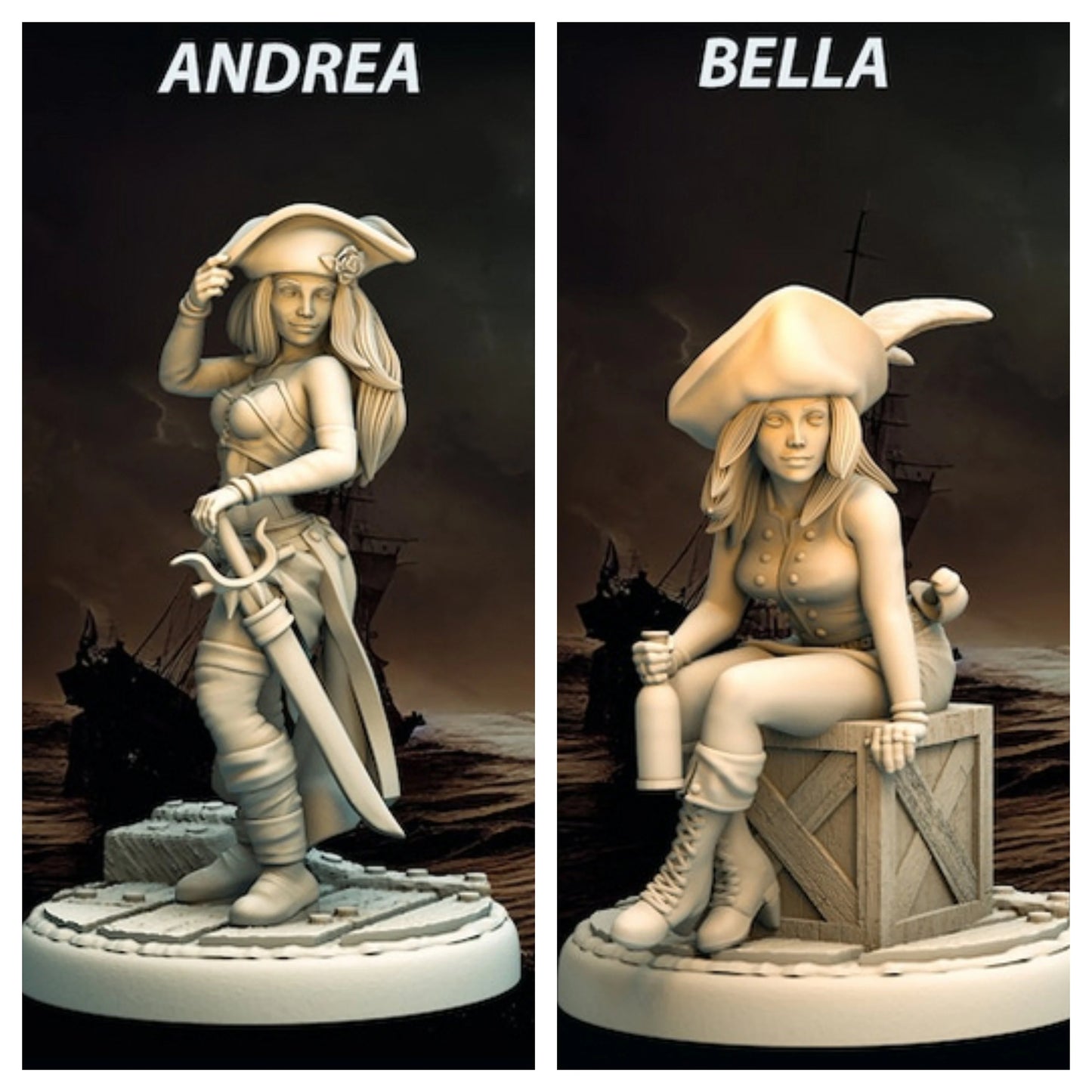 Pirate Girls vol.1 Miniature Bundle | by Ravi Sampath