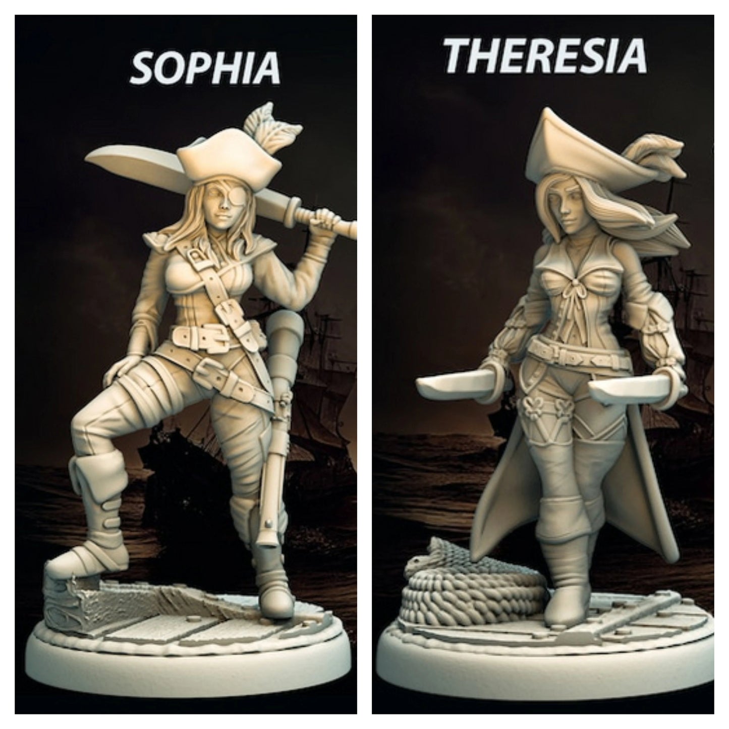 Pirate Girls vol.1 Miniature Bundle | by Ravi Sampath