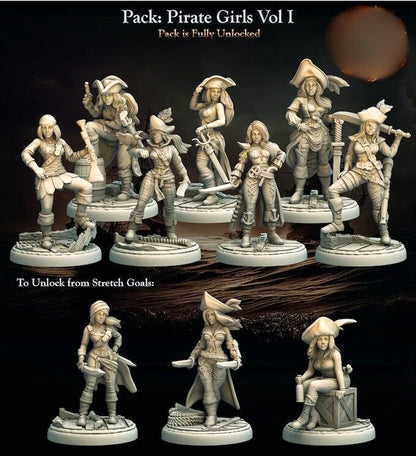 Pirate Girls vol.1 Miniature Bundle | by Ravi Sampath