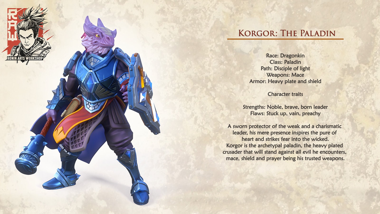 Brubax & Korgor | Fantasy Ranger Fighter Spearmaidens | 35mm / 54mm / 75mm | by Ronin Arts Workshop