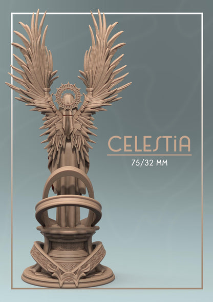 Celestia | DnD Female Angel Cleric Nun Fantasy Miniature | 32mm / 75mm | by Dungeons&Maidens