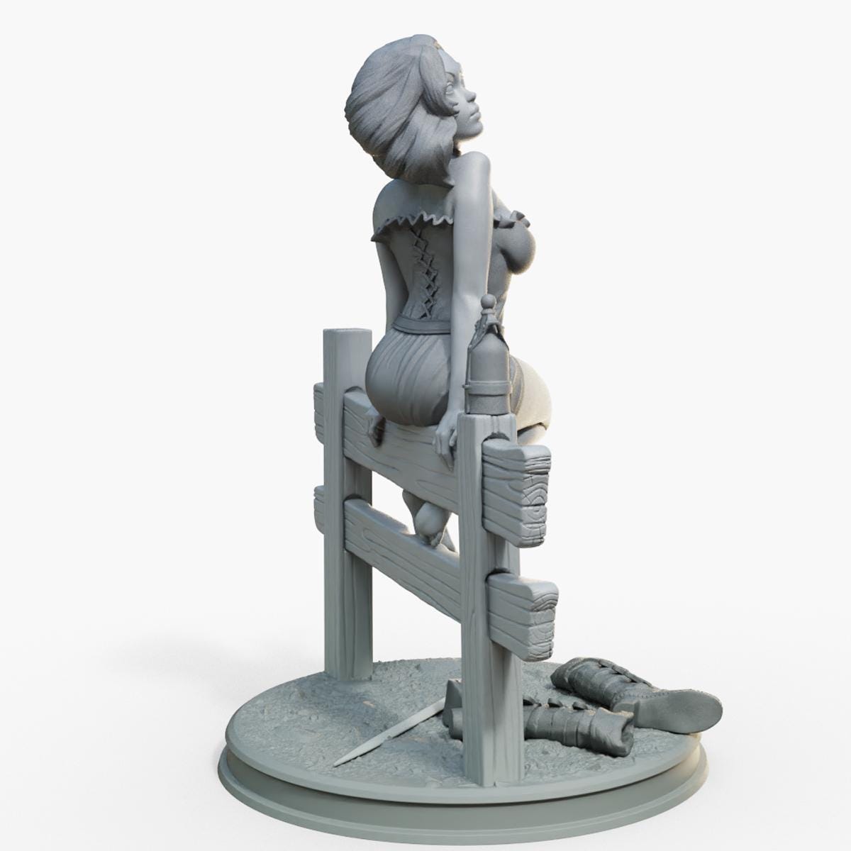 Serenya | Female Collectible Pinup Miniature | 32mm / 75mm | by Female Miniatures