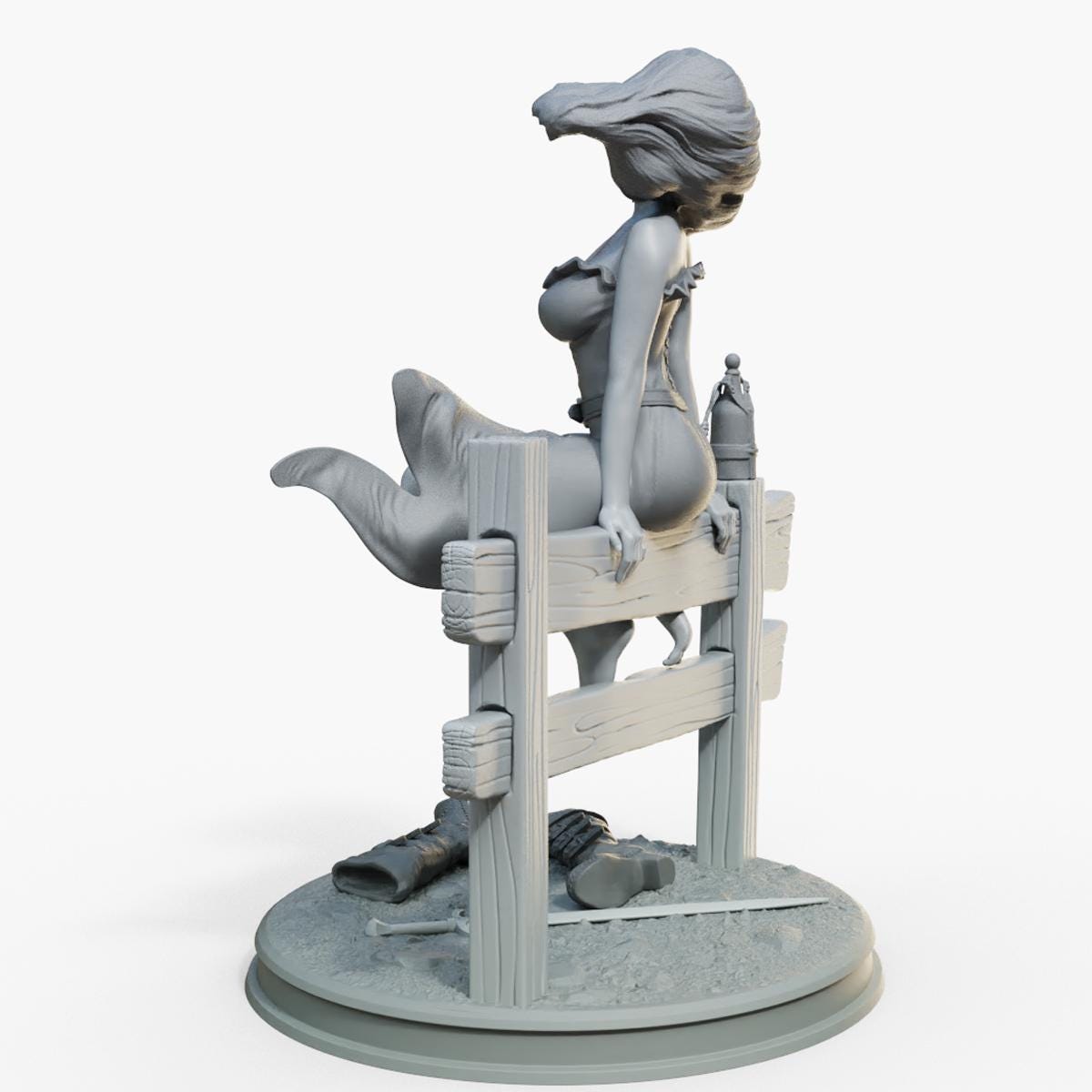 Serenya | Female Collectible Pinup Miniature | 32mm / 75mm | by Female Miniatures