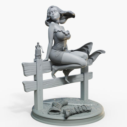 Serenya | Female Collectible Pinup Miniature | 32mm / 75mm | by Female Miniatures