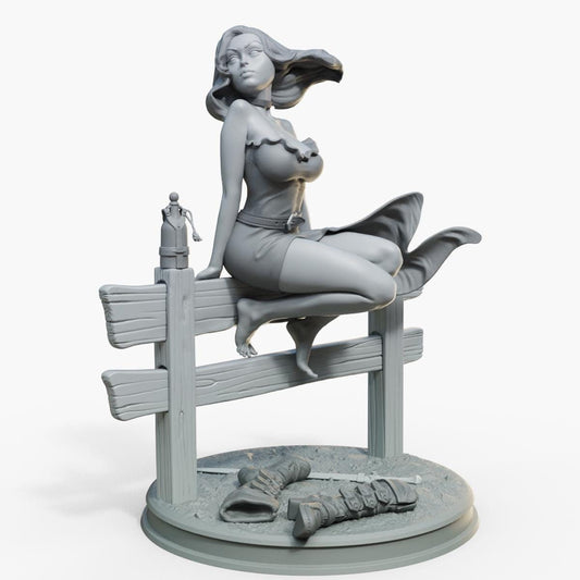 Serenya | Female Collectible Pinup Miniature | 32mm / 75mm | by Female Miniatures