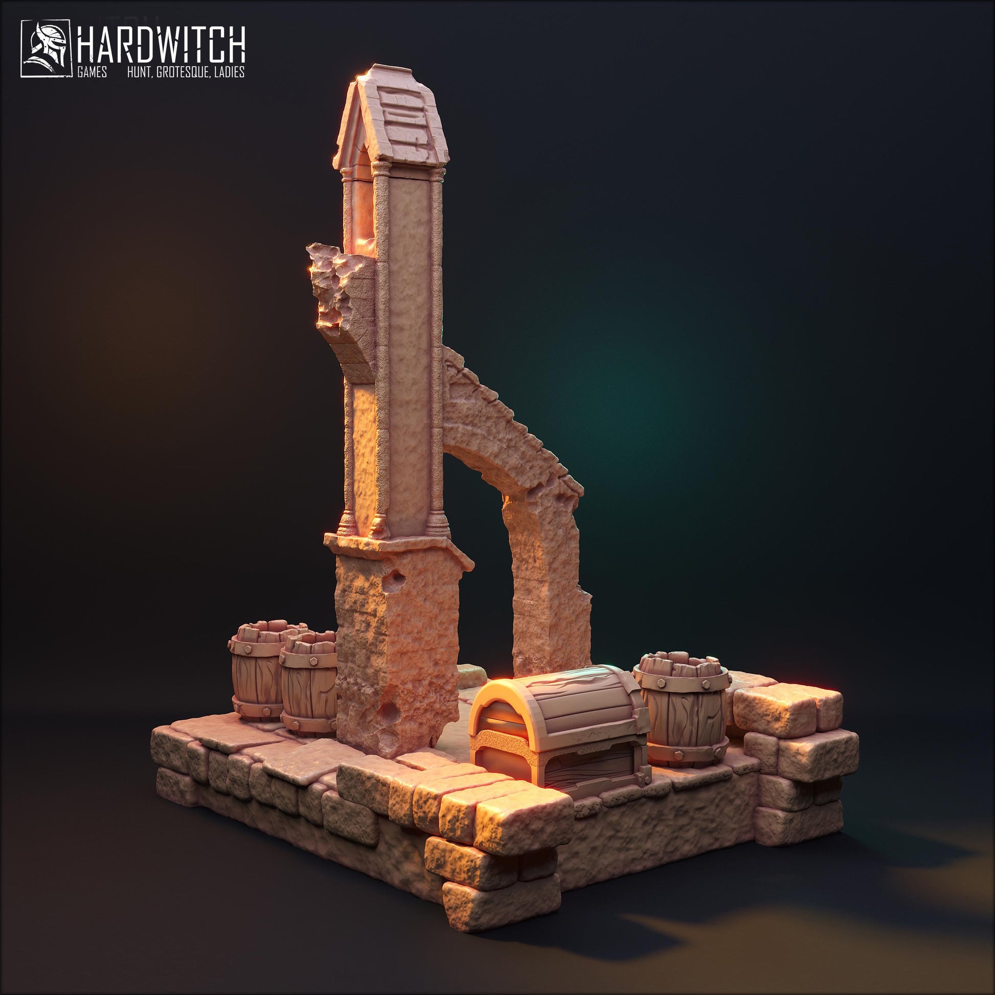 Masters of Madness Terrain Bust | Fantasy Tabletop Building Dnd Miniatures | by HardWitch Games