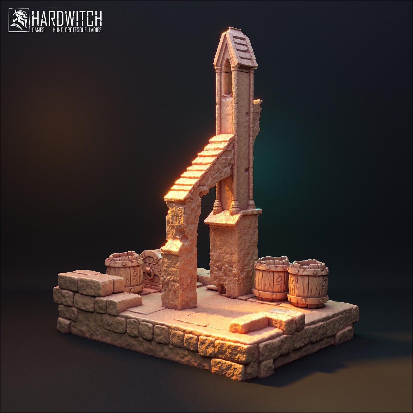 Masters of Madness Terrain Bust | Fantasy Tabletop Building Dnd Miniatures | by HardWitch Games