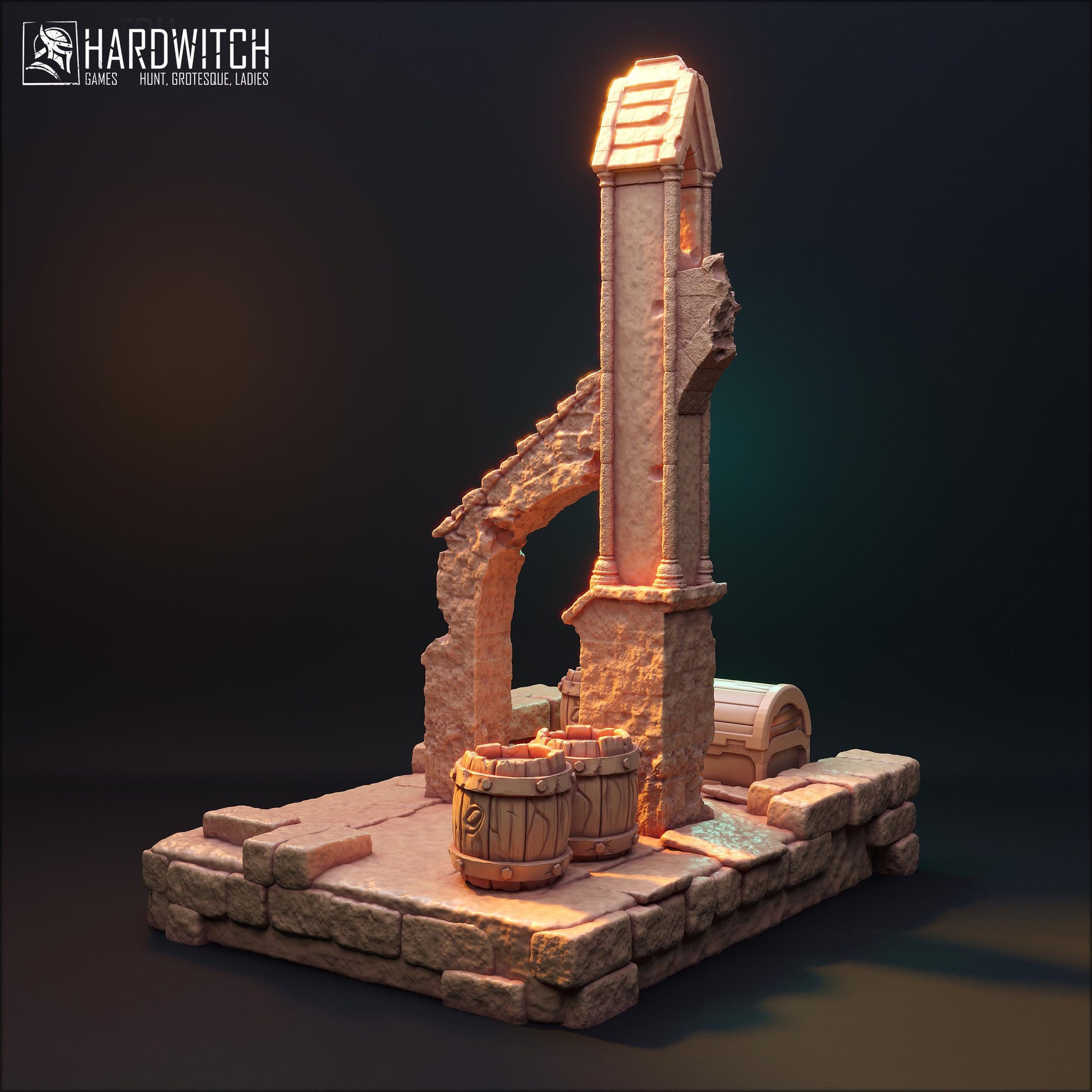 Masters of Madness Terrain Bust | Fantasy Tabletop Building Dnd Miniatures | by HardWitch Games