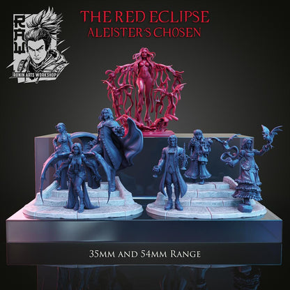 The Red Eclipse | Fantasy DnD Vampire Monster Collectible Miniatures | 35mm / 75mm | by RoninArtsWorkshop
