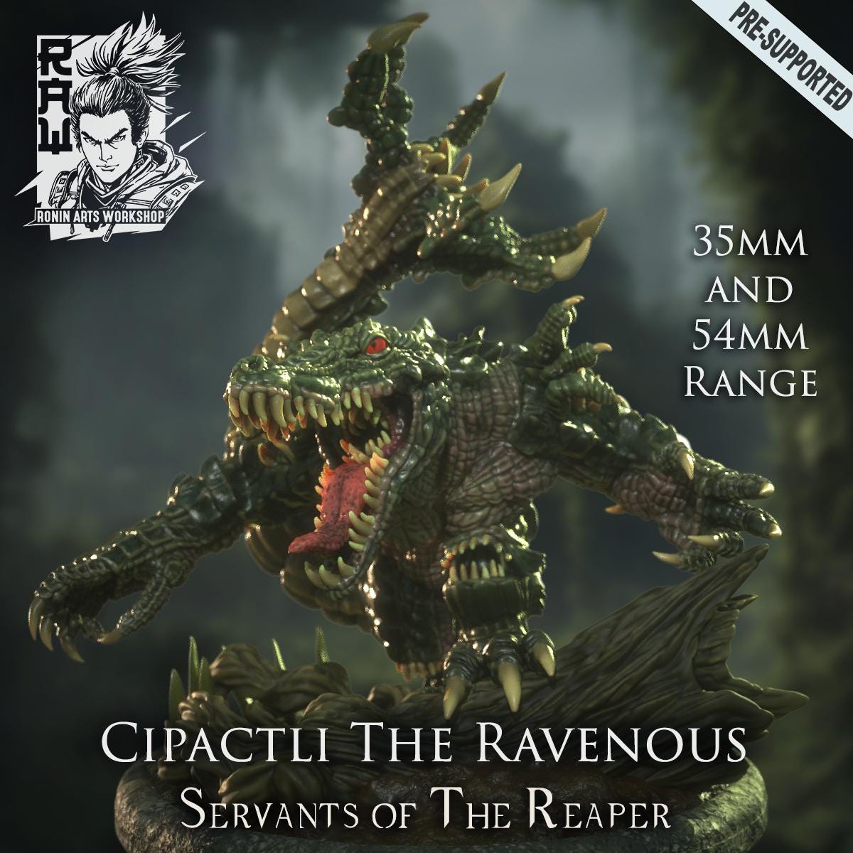 Servants of the Reaper 1 | Fantasy Day of the Dead Collectible Miniatures | 35mm / 75mm | by RoninArtsWorkshop
