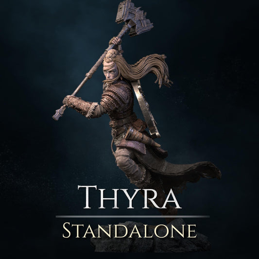Thyra | Viking Warrior Berserker Norse Collectible Miniature Statue | 75mm | by Nerikson