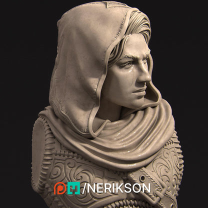 Nasir Bust | Collectible Fantasy Bust Statue Miniature | by Nerikson
