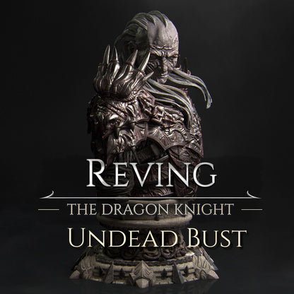 Reving the Dragon Knight Bust | Collectible Fantasy Bust Statue Miniature | by Nerikson