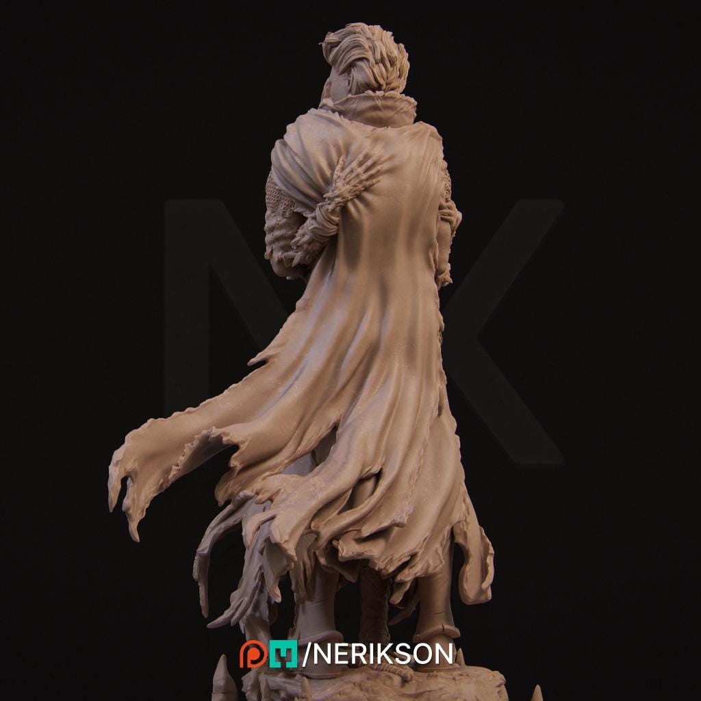 The Last Battle | Fantasy Tiefling Human Knight Romance Collectible Resin Diorama | by Nerikson