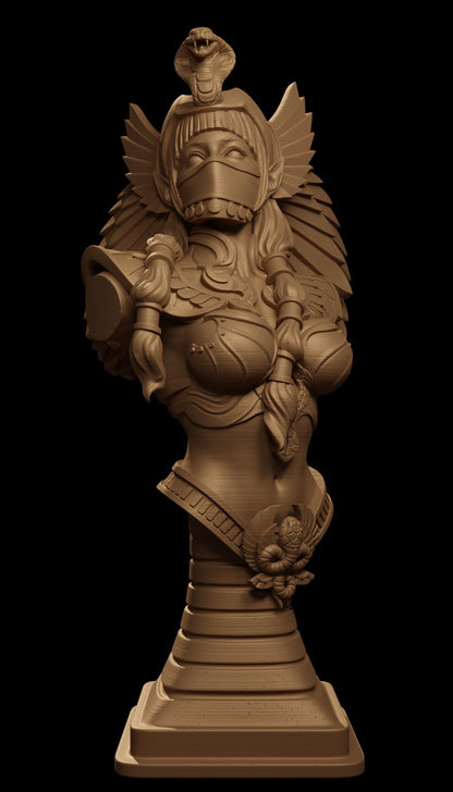 Tiadura, the Snake Sorcerer | DnD Female Human Druid Warlock Egyptian Collectible Tabletop Miniature | 32mm / 75mm | by Jugglers Miniatures