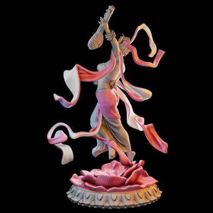 Urvashi | DnD Female Bard Dancer Collectible Tabletop Pinup Miniature | 32mm / 75mm | by Miniatures Cave