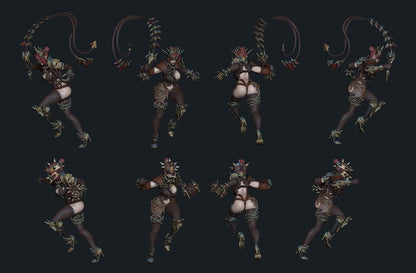 Ceylan the Stonecrow Enforcer | Fantasy Football Collectible Miniature | 54mm / 75mm | by RoninArtsWorkshop