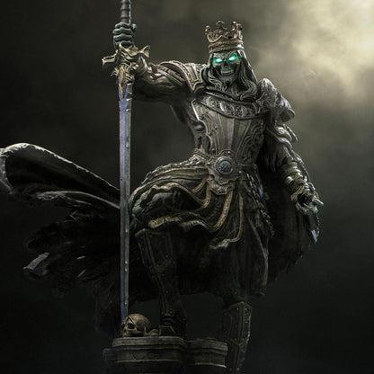 Shattered King | Undead Skeleton Knight Knight Draugr Collectible Miniature Statue | 75mm / 140mm | by Nerikson