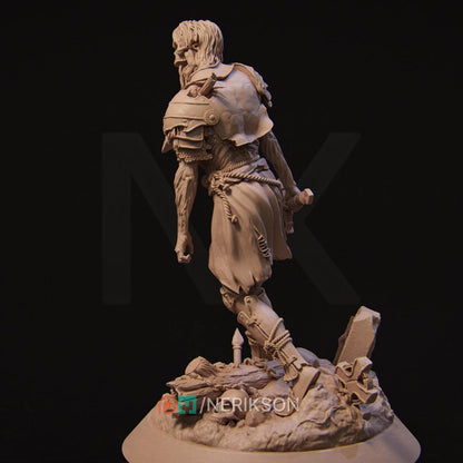 Skeleton Warrior | DnD Undead Bone Knight Collectible Monster Miniature | 35mm / 75mm | by Nerikson