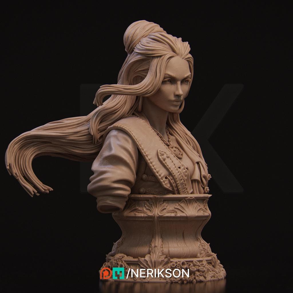 Mariana Bust | Collectible Fantasy Bust Statue Miniature | by Nerikson